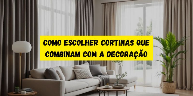 Como escolher cortinas que combinam com a decoração