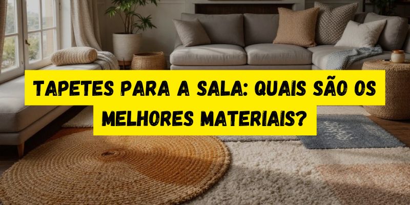 Tapetes para a sala: quais são os melhores materiais?